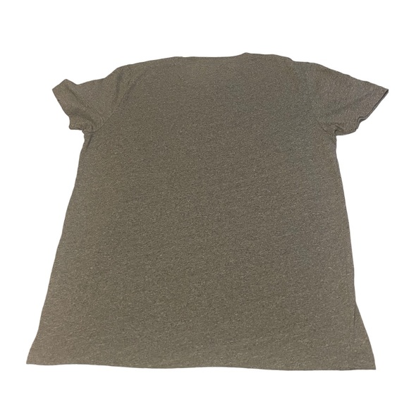 Hollister T-Shirt Men Medium Gray Embroidered Lightweight Solid Casual Crewneck - Picture 2 of 7